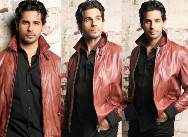 Sidharth Malhotra looks dapper brown leather jacket for Shershaah promotions on the set of The Kapil Sharma Show