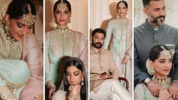 Sonam Kapoor uploads photos with the bride and groom Rhea Kapoor and Karan Boolani; shares an emotional moment with husband Anand Ahuja