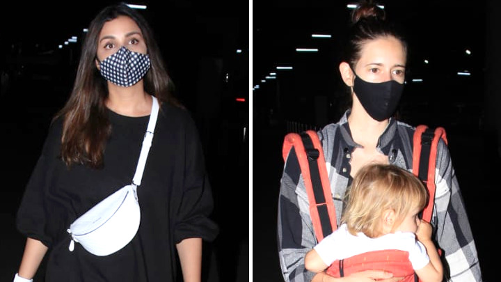 Spotted – Parineeti Chopra, Kalki Koechlin and Aastha Gill at Airport
