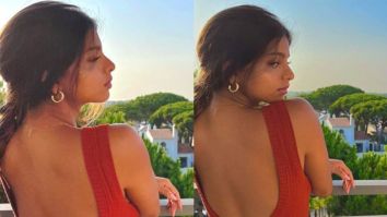 Suhana Khan looks stunning in brown bodycon with a backless cut