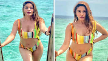 Surbhi Chandna sets internet ablaze in multi-coloured bikini set as she enjoys her Maldives vacation