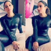 Tamannaah Bhatia exudes oomph factor in sexy faux black bodycon leather dress worth Rs.14,744 for MasterChef Telugu