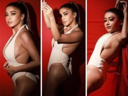 Tina Datta exudes sexy aura in plunging neckline white monokini