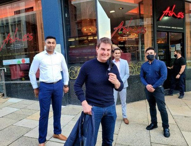 Tom cruise enjoys Chicken Tikka at Asha Bhosle's restaurant in UK Tom cruise enjoys Chicken Tikka at Asha Bhosle's restaurant in UK