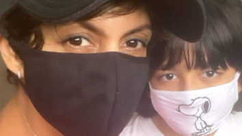 Mandira Bedi posts happy pictures of her kids; calls son Vir her partner-in-crime