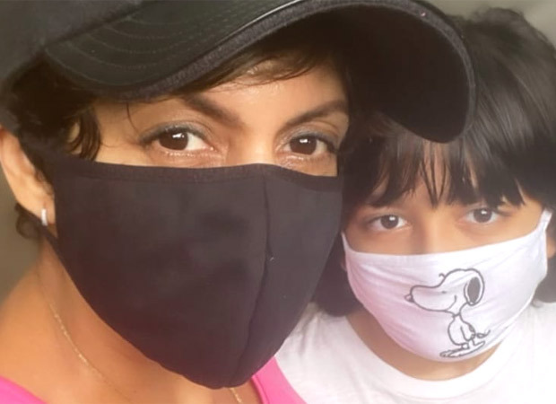 Mandira Bedi posts happy pictures of her kids; calls son Vir her partner-in-crime