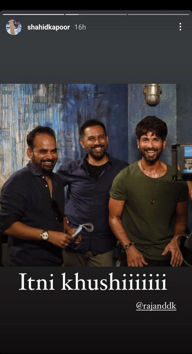 Shahid Kapoor shares BTS pictures from his debut web series with Raj and DK