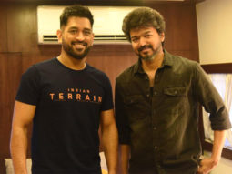 PICS: MS Dhoni meets Thalapathy Vijay on the sets of Beast in Chennai