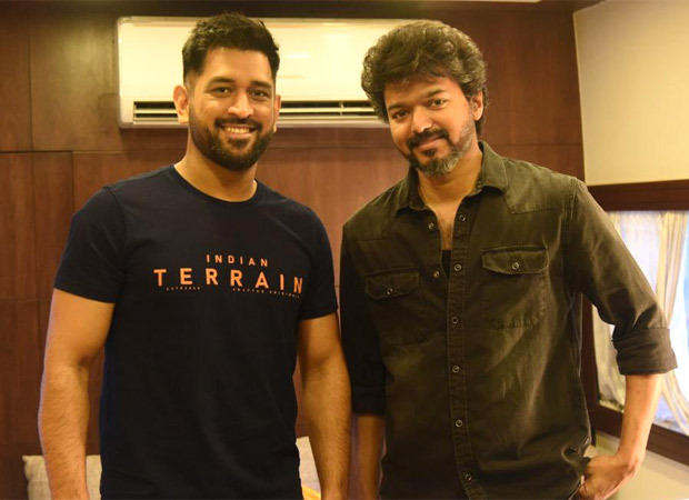 PICS: MS Dhoni meets Thalapathy Vijay on the sets of Beast in Chennai