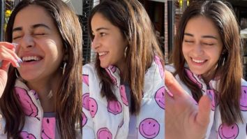 Ananya Panday shares a big smile in an adorable street style look
