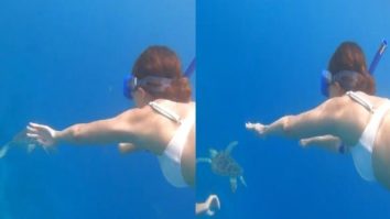 Ananya Panday swims with turtles in the gorgeous blue sea in latest videos