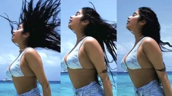 Janhvi Kapoor shares the most filmy beach video in a sexy sequined bikini top with a matching sarong