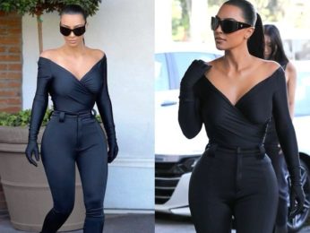 Kim Kardashian stuns in all black for a casual appearance Kim Kardashian stuns in all black for a casual appearance