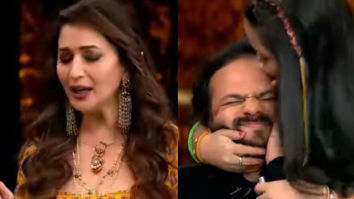 Madhuri Dixit hilariously turns judge for Rohit Shetty; gets him kisses from Bharti Singh as punishment
