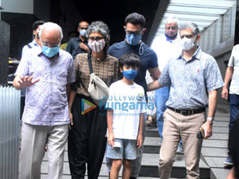 Photos: Aamir Khan, Kiran Rao and Azad Khan spotted in Bandra