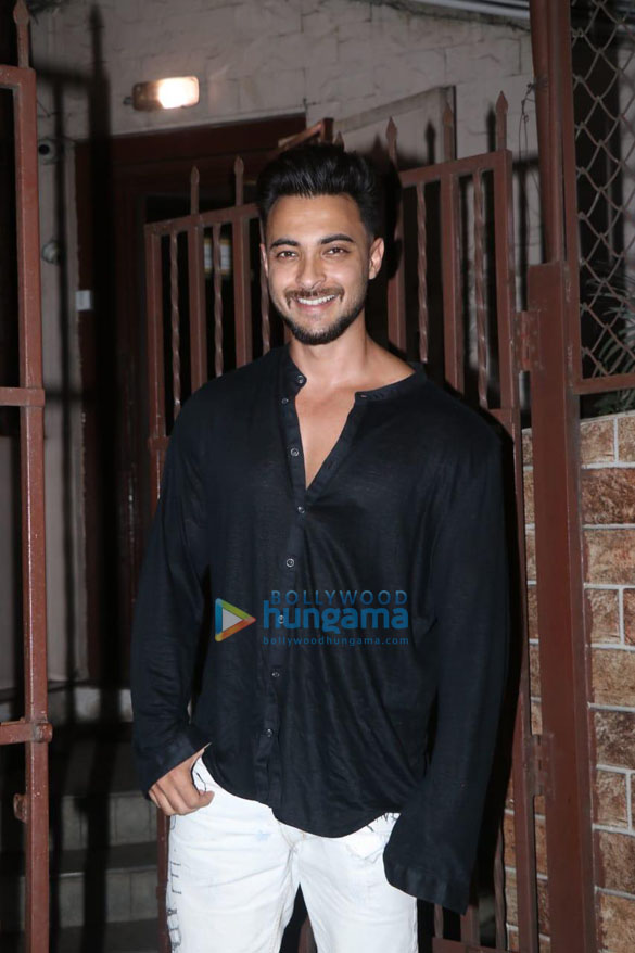 Photos: Aayush Sharma snapped at a dubbing studio in Bandra