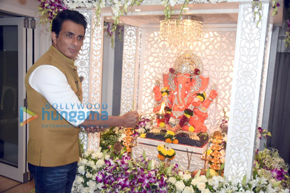Photos: Ganpati celebration at Sonu Sood’s residence Photos: Ganpati celebration at Sonu Sood’s residence