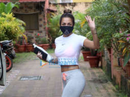 Photos: Malaika Arora and Kubbra Sait spotted at Diva Yoga studio in Bandra