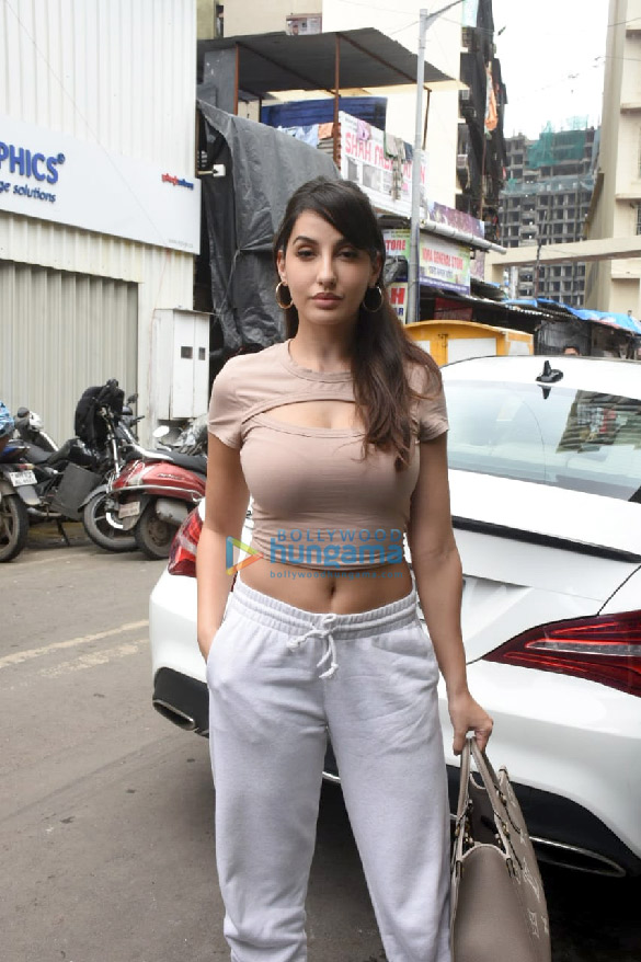 Photos: Nora Fatehi snapped at a dance class in Andheri