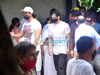 Photos: Shehnaaz Gill and others at Sidharth Shukla's last rites
