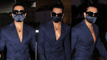 Ranveer Singh looks dapper in a crisp royal blue suit; Arjun Kapoor calls  him 'Cleavage King' : Bollywood News - Bollywood Hungama