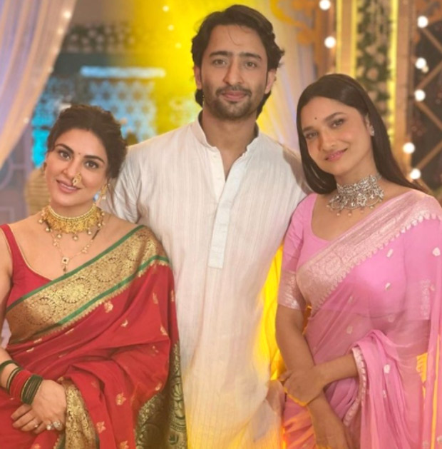 Shaheer Sheikh, Ankita Lokhande and others spotted in stunning traditional outfits; see photos