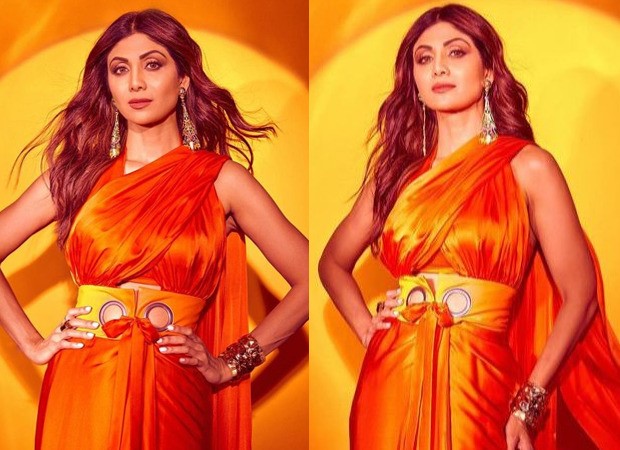 Shilpa Shetty stuns in a double pallu saree worth Rs. 24,500 for the shoot of Super Dancer - Chapter 4 Shilpa Shetty stuns in a double pallu saree worth Rs. 24,500 for the shoot of Super Dancer - Chapter 4