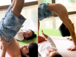 Shilpa Shetty’s son Viaan Raj Kundra teaches yoga to his little sister Samisha, watch video