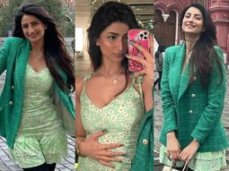 Shweta Tiwari’s daughter Palak Tiwari enjoys her day in Russia in a chic green look