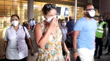 Spotted: Saif Ali Khan and Kareena Kapoor Khan with Taimur and Jahangir at the Mumbai Airport