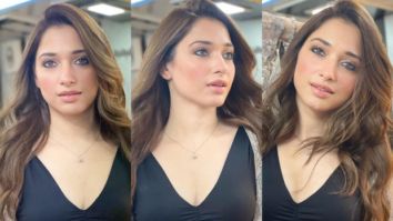 Tamannaah Bhatia makes a smashing statement in a ruched black dress as she posts throwback pictures