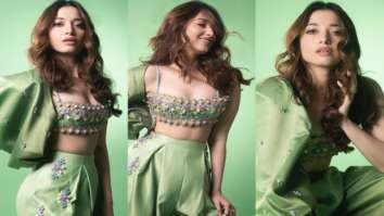 Tamannaah Bhatia redefines gorgeousness in a beautiful green set worth Rs. 56,000