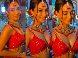 Surbhi Jyoti raises temperatures in the BTS video of her song ‘Leke Pehela Pehela Pyaar’