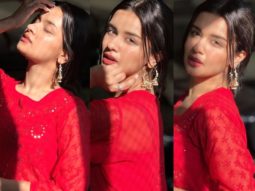 Avneet Kaur looks beautiful in a red chikankari kurta in sunkissed pictures