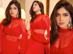 Bhumi Pednekar is ‘teekhi mirchi’ in red custom-made lehenga