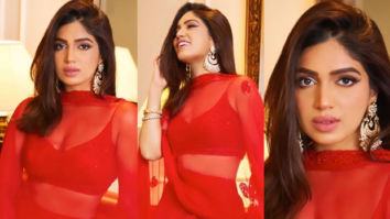 Bhumi Pednekar is ‘teekhi mirchi’ in red custom-made lehenga