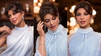Jacqueline Fernandez and white saree make for the perfect combination