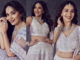 Madhuri Dixit is the epitome of desi glam in a shimmery lilac lehenga