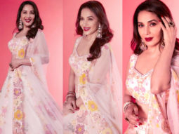 Madhuri Dixit makes a desi splash in a gorgeous lehenga with floral accents as she looks like an absolute dream