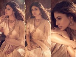 Mouni Roy is royalty redefined in a silver brocade lehenga from Raw Mango worth Rs. 2,24,800
