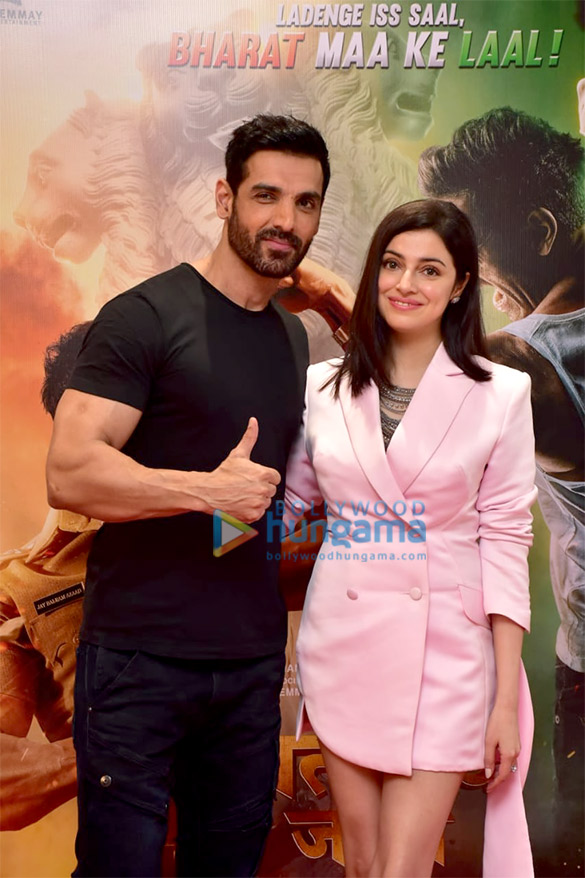 photos john abraham divya khosla kumar and others snapped at the trailer launch of satyameva jayate 2 3