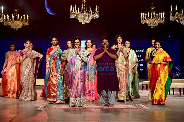 Photos: Taapsee Pannu walks for designer Gauran at Lakme Fashion Week 2021 Photos: Taapsee Pannu walks for designer Gauran at Lakme Fashion Week 2021