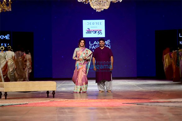 photos taapsee pannu walks for designer gauran at lakme fashion week 2021 2