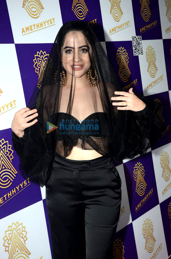 Photos: Urfi Javed spotted at Amethhyyst Lounge in Andheri for her pre-birthday bash Photos: Urfi Javed spotted at Amethhyyst Lounge in Andheri for her pre-birthday bash