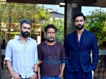 Photos: Vicky Kaushal, Shoojit Sircar and Ronnie Lahiri snapped while promoting Sardar Udham