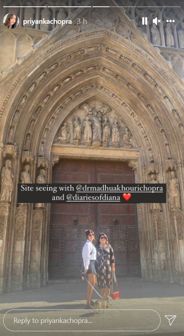 Priyanka Chopra shares pictures with Mum as they go sightseeing in Spain