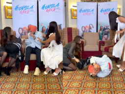 Shehnaaz Gill, Sonam Bajwa beat up Diljit Dosanjh in hilarious new video from Honsla Rakh promotions, watch video