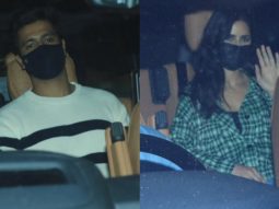 Snapped: Katrina Kaif and Vicky Kaushal at Matrix Office in Khar, Mumbai post shooting