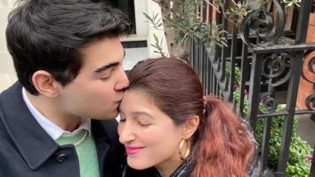 Twinkle Khanna receives forehead kiss from Aarav; duo enjoys Sunday outing in London