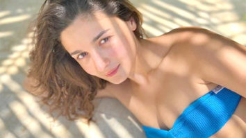 Alia Bhatt gives a killer look as she poses in a blue bikini